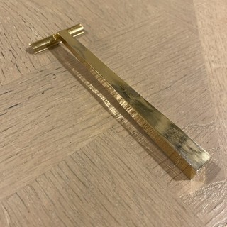 Vintage Avon Personalized Solid Brass Shaving Razor 1984