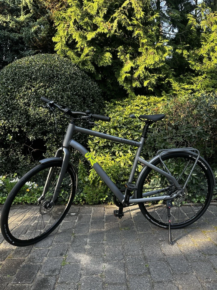 GHOST Square Urban 4 – City Bike Silber/Grün – Sehr guter Zustand