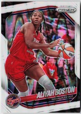 2025 Panini WNBA Prizm Aliyah Boston #75 White Seismic Indiana Fever