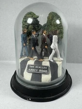 The Beatles Abbey Road Franklin Music Box Glass dome WORKS