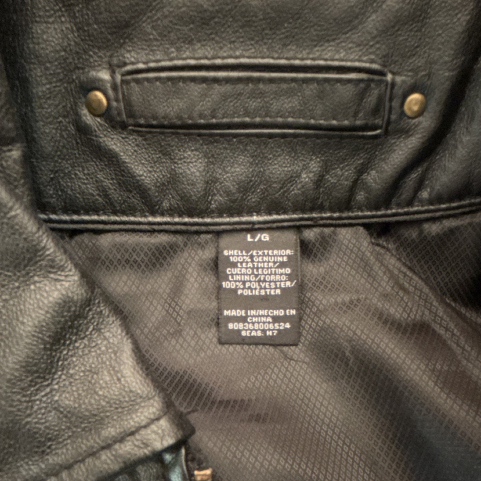 Covington Men’s Genuine Leather Black Jacket Butt… - image 2