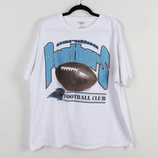 Vintage 90s Carolina Panthers Football Club Single Stitch Sports T-shirt Size XL