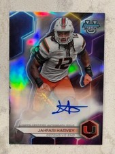 JAHFARI HARVEY Miami 2023 Bowman University Best Football Autograph AUTO