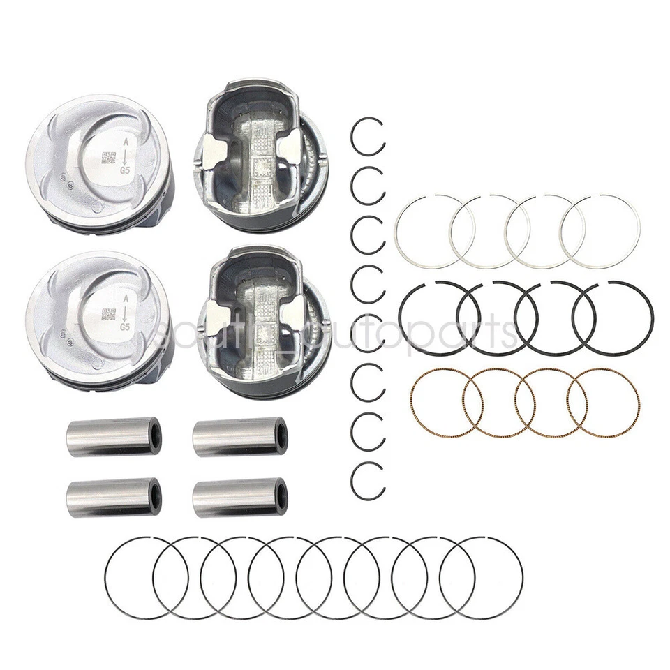 Main Rod Bearing & Piston & Rings For 2010-2016 Hyundai Sonata Kia Optima 2.4L Foto 3 de 4