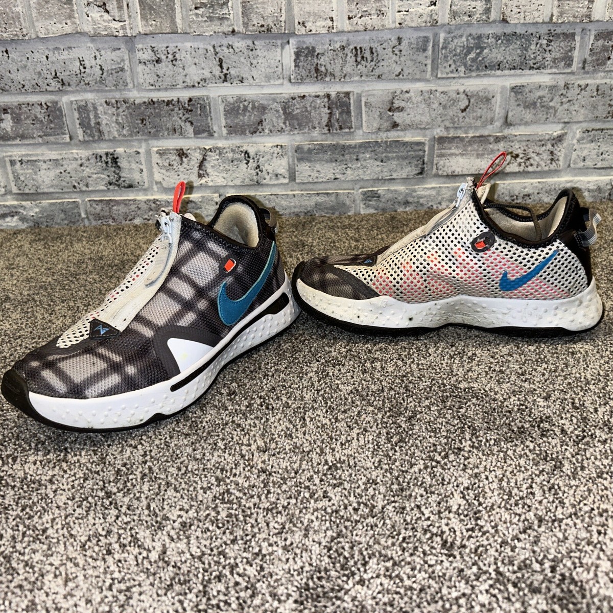 Nike Mens CD5079-002 Air PG 4 Plaid Gray Athletic Basketball  display picture 3