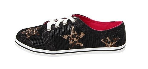 New in the box Juicy Couture Big Girls Star Glitter Sneakers Size 6 women size 8 - Picture 4 of 9