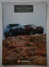 VAUXHALL FRONTERA orig 1991 1992 UK Mkt Sales Brochure - Sport 2.4i 2.3TD
