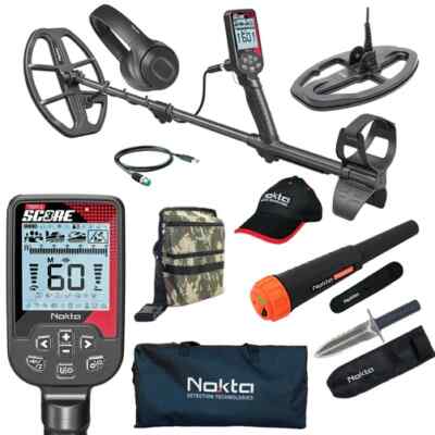 Nokta Triple Score PRO PACK Metal Detector, Waterproof, Multi-Frequency, Headpho