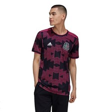 Authentic Adidas Mexico National Team 2020/21  Home Black/Pink X Large