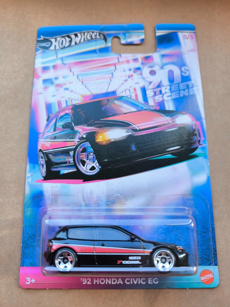 HOT WHEELS HW 90 STREET SCENE 92 HONDA CIVIC EG BLACK RED 5/5