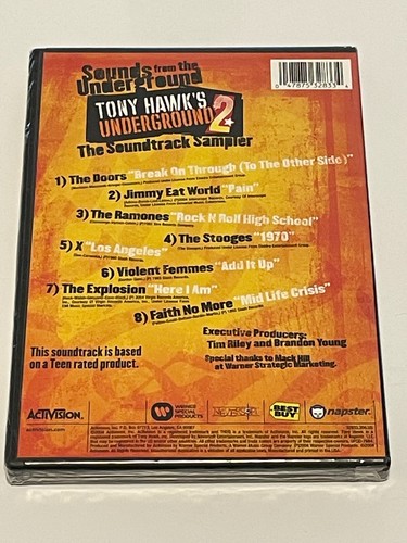 Tony Hawk's Underground 2: The Soundtrack Sampler CD NEW FACTORY SEALED *RARE* - 第 2/6 張圖片