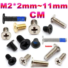 M2*2mm~11mm CM Phillips Ultra Thin Wafer Head Screws Laptop Phone Flat Head Bolt