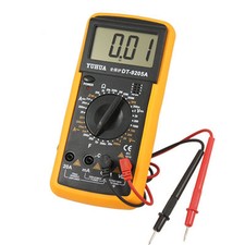 TESTER MULTIMETRO DIGITALE TESTER PROFESSIONALE DT 9205A + CON CAVI 