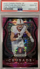 2020 Panini Prizm#25 Christian Mccaffrey Pink  pulsar prizm. 🔥