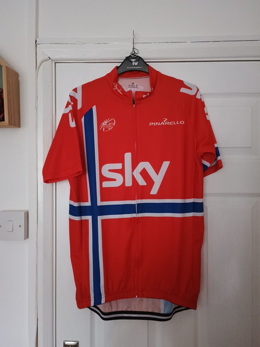 Rapha Sky Cycling Jersey Mens XL Red UK