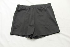 SHEIN Women's Plus High Waisted Stretch Pocketless Shorts JL3 Black 0XL