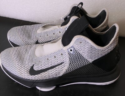 MENS NIKE LEBRON WITNESS 4 WHITE AND BLACK BV7427-101 USA  display picture 1