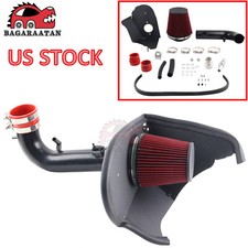 Cold Air Intake System Kit + Red Filter + Heat Shield For Camaro 3.6L V6 2016-21