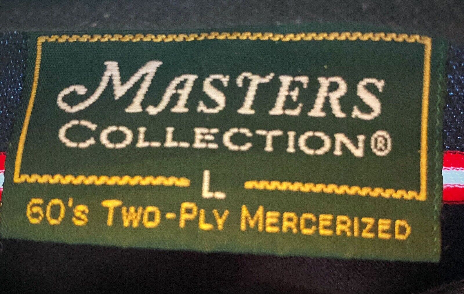 Master Golf Polo Size Men’s Large 60s Two Ply Cot… - image 3