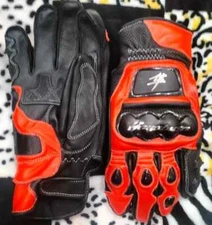 Suzuki Hayabusa Motorcycle Racing Leather Gloves Motorbike Leather Gloves-XS-4XL