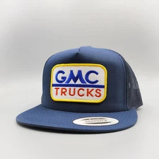 GMC Trucks Hat, Sierra HD Vintage Trucker Hat, GMC Logo Patch, Yupoong 6006 Gift