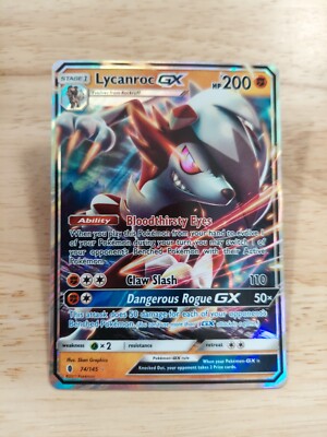 Lycanroc GX 74/145 Guardians Rising NM Ultra Rare Pokemon Card | eBay