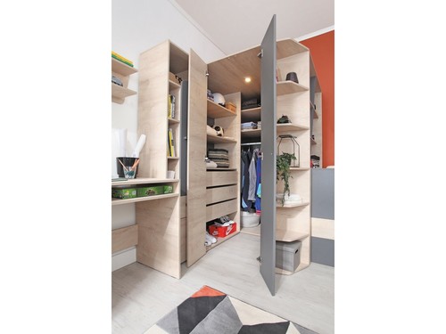 Eckkleiderschrank Delta DL1 Begehbarerschrank Eckschrank Schrank Kleiderstange - Afbeelding 2 van 8