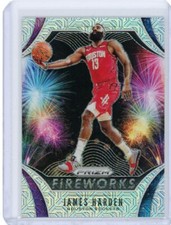 2019-20 Panini Prizm Basketball Fireworks Mojo Prizm #5 James Harden #12/25