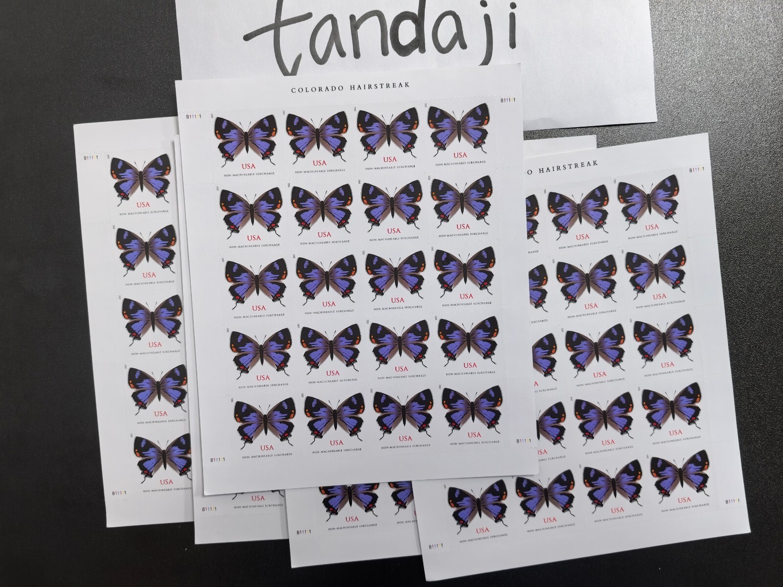 2021 US Stamp NonMachinable Colorado Hairstreak Butterfly A total of