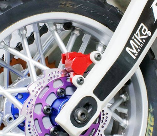 Aluminum 7075 Rear Brake Caliper For LOSI 1/4 Promoto-MX RC Motorcycle - Red Upgrade Part