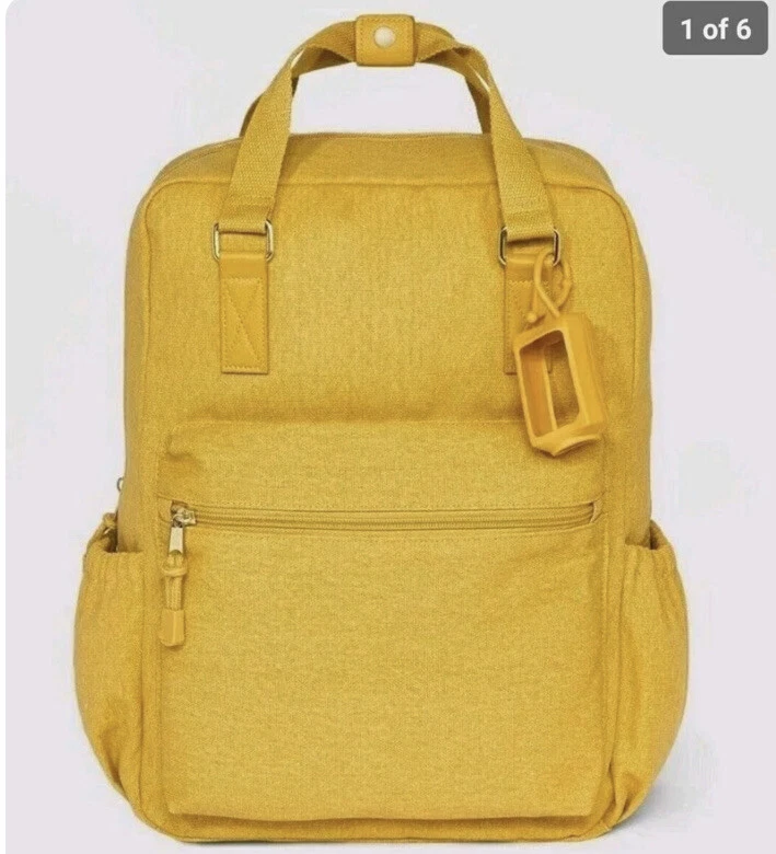 Women's Wild Fable Square Woven Backpack Yellow | eBay
