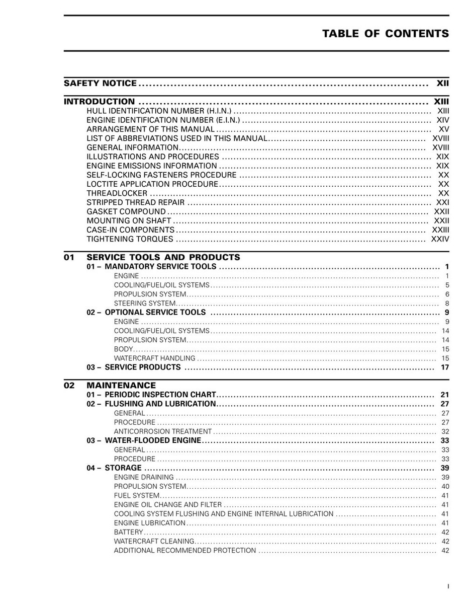 Sea-Doo 2004 GTI GTX XP RXP 4-Tec DI Supercharged Service Manual