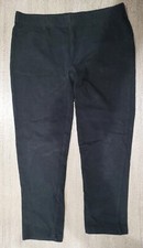 junior XS 1 solid black CAPRI LENGTH STRETCH LEGGINGS 92 cotton 8 spandex CLEAN