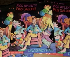 Pigs Aplenty Pigs Galore! Scholastic 1994 edition rare NM Paperback kids book