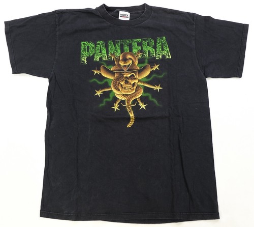 Rare VTG TULTEX Pantera Great Southern Trendkill Tour Skull Snake T Shirt 90s XL - Picture 1 of 7