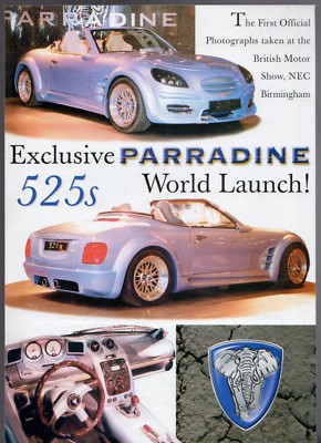 Parradine 525s Roadster 2000 UK Market Leaflet Sales 