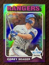 2024 Topps Heritage Corey Seager All-Star Chrome Refractor #/575 SP Rangers