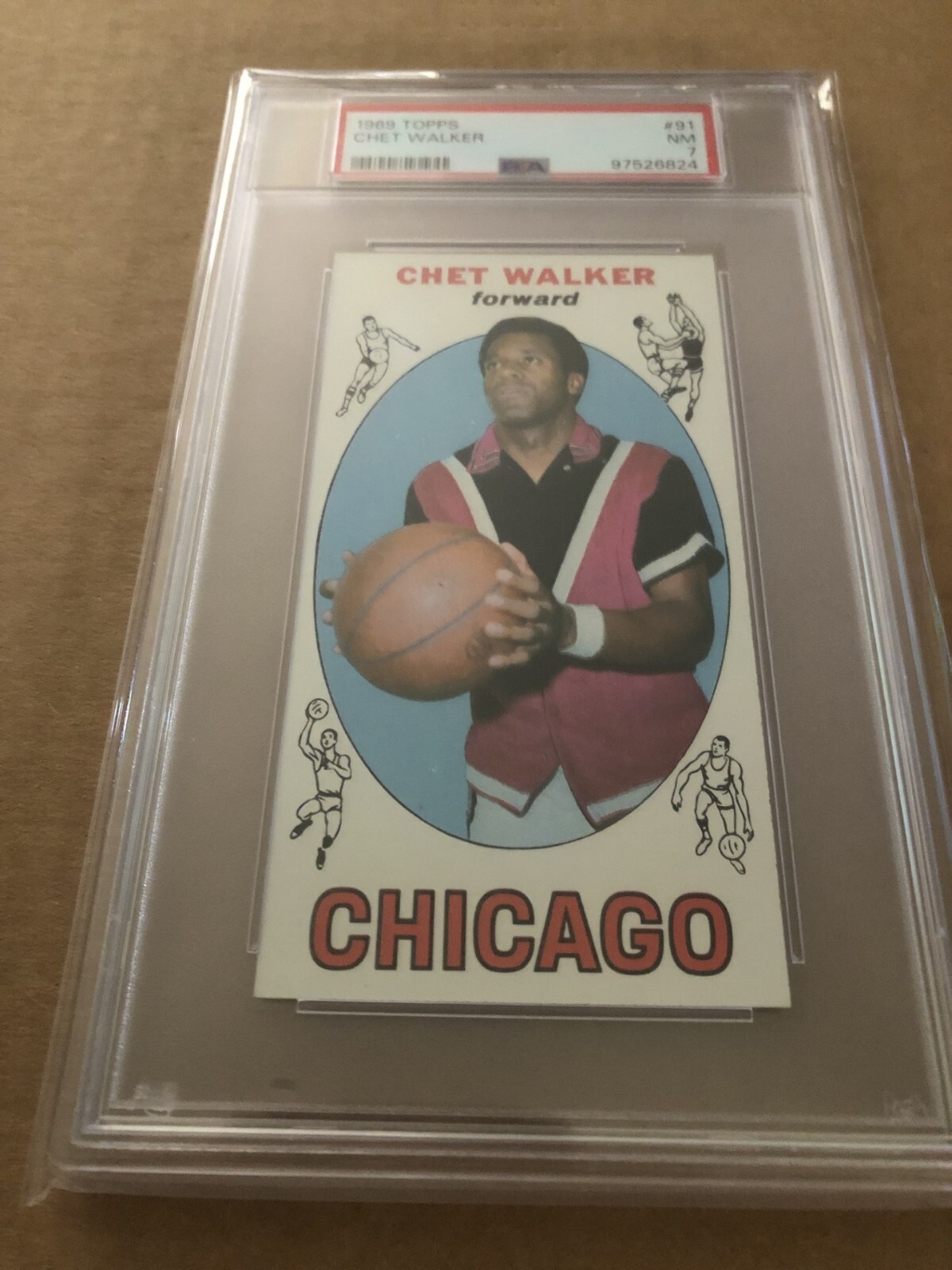 1969-70 Topps Basketball #91 Chet Walker Rookie PSA 7 NM PSA SET BREAK