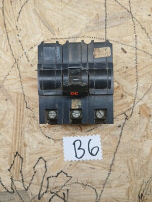 FPE NA330 RED THICK Circuit Breaker, 30A, 120VAC, 3-Pole 