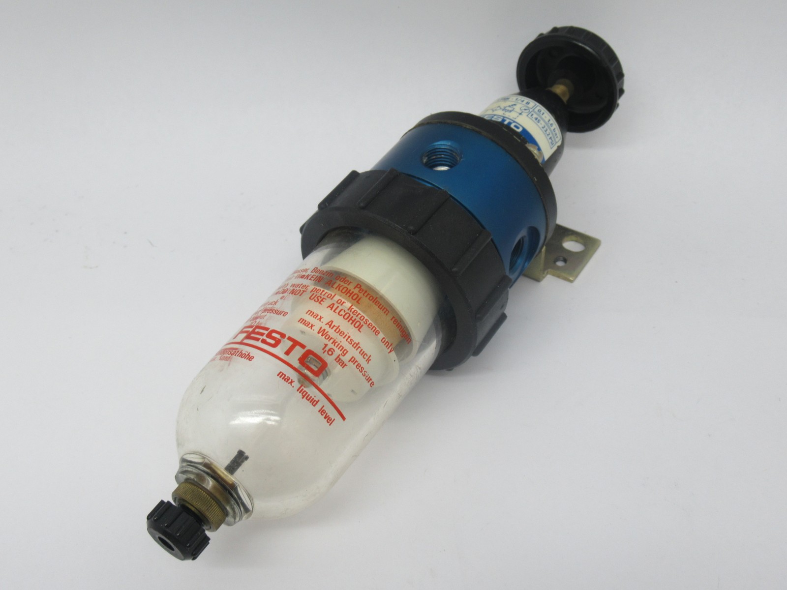 Festo 6106 LFRN-1/4-B Filter Regulator Unit 0.1-1.6 bar 1.45-23.2 psi USED