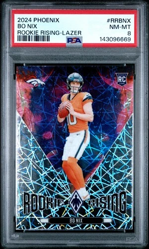2024 PANINI PHOENIX RC RISING LAZER #RRBNX BO NIX ROOKIE RC PSA 8