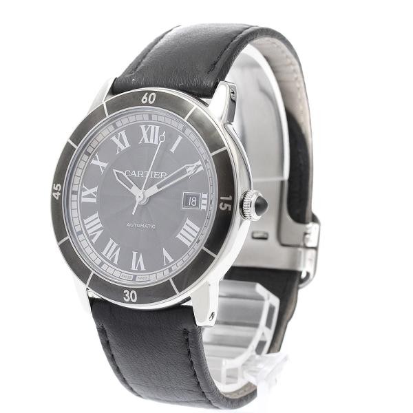 CARTIER RONDE CROISIERES WSRN0003 42mm SS Gray Dial Automatic Date #C393