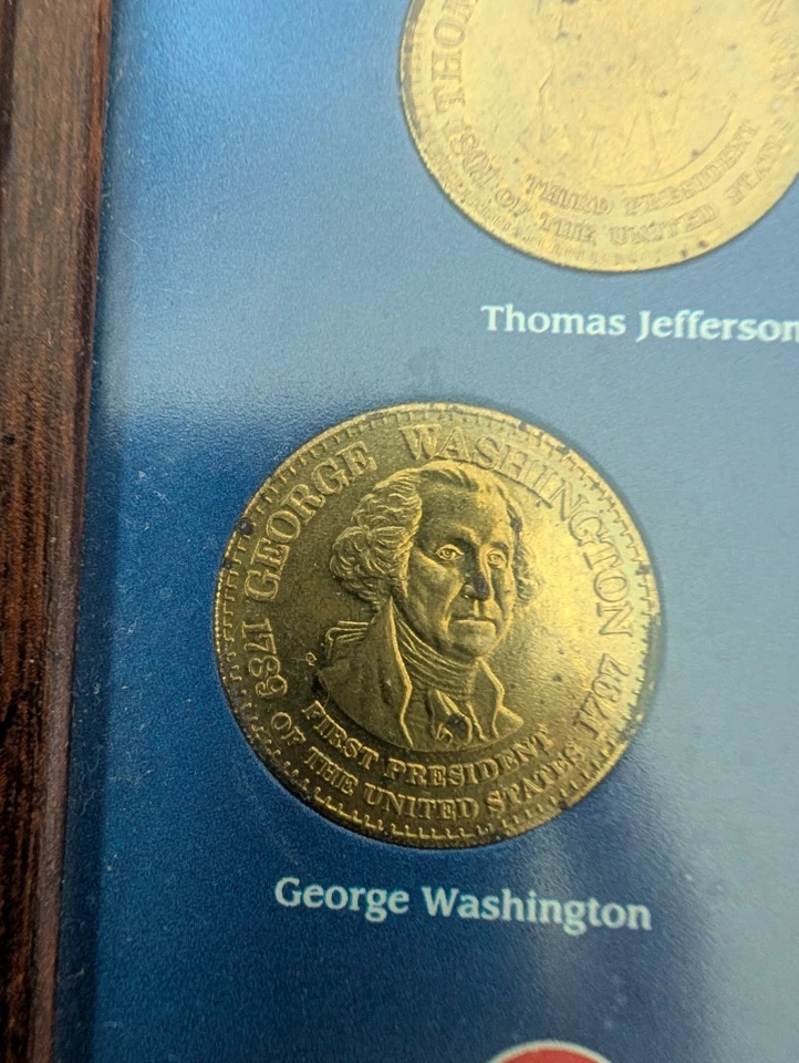 Shell Presidential Collector Coins 1990's Mail Order Gas Station Set - Image 3 of 4