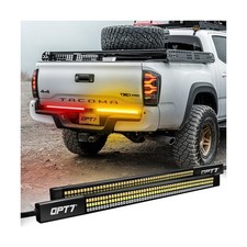 OPT7 Redline Parlux Tailgate Light Bar for Tacoma, Sequential Amber Turn