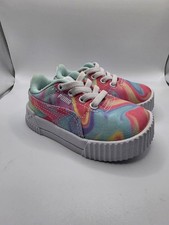 Toddler Girl s Puma Carina Swirl Tie Dye Tennis Shoes Sneakers Size 4C