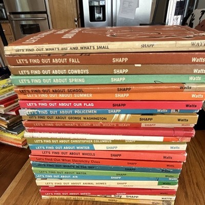 Watts Let's Find Out Children's Books Lot by Shapp  HB Ages 4-8 Education