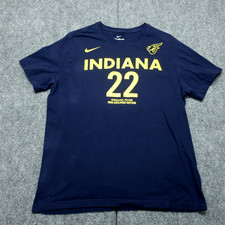 Nike Indiana Fever Caitlin Clark #22 WNBA T-Shirt Womens L Navy Blue Crew Neck