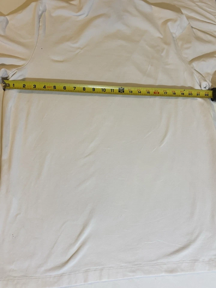 Camisa Adidas Cuello Simulado Manga Corta Blanca Talla XL Usada Foto 4 de 4