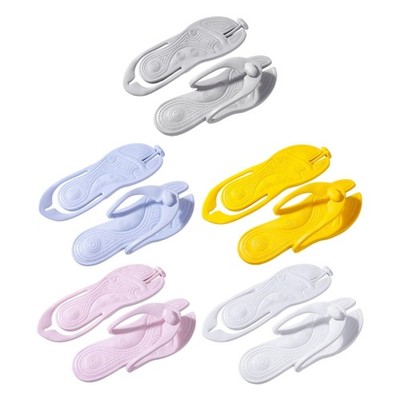 Portable Foldable Flip Flops For Women Lightweight EVA Travel Slippers Sandals