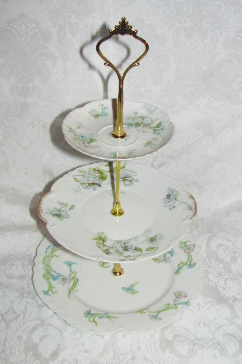 Lot de 6 assiettes plates anciennes Haviland Le Tanneur Limoges – Déco